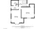 Floorplan of the second floor featuring two bathrooms and two bedrooms at 7060 W Rome Blvd, Las Vegas, NV 89131
