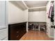 Walk-in closet with built in shelving for clothing and shoes at 7384 Valhalla Ln, Las Vegas, NV 89123