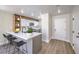Stylish kitchen boasts a breakfast bar, modern countertops, and stainless steel appliances at 1097 Paradise Resort Dr, Henderson, NV 89002