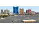 Wide aerial view of the Las Vegas Strip, showing multiple casinos and high rise buildings at 200 W Sahara Ave # 1102, Las Vegas, NV 89102