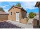 Exterior view of the private outbuilding featuring painted stucco and a tile roof at 2144 Mountain City St, Henderson, NV 89052