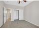 Bedroom with carpet, ceiling fan and closet at 2292 Saxtons River Rd, Henderson, NV 89044