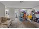 Unfinished basement offers lots of space for storage and washer/dryer hookups at 2528 Sunrise Ave, Las Vegas, NV 89101
