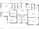 Detailed floor plan showcasing layout of rooms, including the living area, bedrooms, kitchen, and bathrooms at 2528 Sunrise Ave, Las Vegas, NV 89101