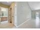 Neutral living room featuring white tile flooring, neutral paint, and natural light at 2851 S Valley View Blvd # 1039, Las Vegas, NV 89102