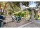 Cozy outdoor patio with a grill and comfortable seating, ideal for summer barbecues and relaxation at 2851 S Valley View Blvd # 1039, Las Vegas, NV 89102