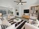 Bright living room boasts stylish furnishings, a fireplace, and seamless access to outdoor living at 3109 W Colton Ave, North Las Vegas, NV 89032
