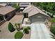 Aerial view of a single-story home with desert landscaping and a private backyard at 3307 Forestina Ct, Las Vegas, NV 89122