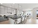 Open concept kitchen with a large island and bar seating at 344 Tigullio Ave, Henderson, NV 89011