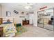 Bedroom includes bunk beds, airplane decor, carpet, and a mirrored closet at 3930 Maranatha Cir, Las Vegas, NV 89103