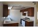 An efficient kitchen featuring ample counter space and classic cabinetry at 4041 Saguaro Ln, Las Vegas, NV 89110