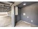 Gray patio area with uncovered washer and dryer connections at 408 Bolsa Dr, Las Vegas, NV 89110