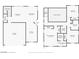 Detailed first-floor plan featuring a spacious layout with an open-concept kitchen, living and dining area at 5674 Moccasin Point St, Las Vegas, NV 89148