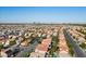 Elevated view of a sprawling residential area, illustrating the community's layout and connectivity with city at 8083 Shadowvale Dr, Las Vegas, NV 89147