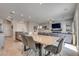 View of kitchen, dining, and living space in open floor plan at 8254 Palladium St, Las Vegas, NV 89113