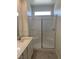 Bathroom features tile floor, large shower, and vanity with sink at 901 Heritage Bend Dr, Las Vegas, NV 89138