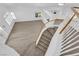 Grand foyer with staircase, wood floors, and ample natural light at 9500 Catalina Cove Cir, Las Vegas, NV 89147