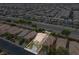Aerial view of a neighborhood with homes featuring desert landscaping at 9709 Fast Elk St, Las Vegas, NV 89143