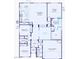 Floorplan for a new build with 3 bedrooms, 2 baths, 2 car garage, large gathering room at 10266 Rosemont Hills St, Las Vegas, NV 89141