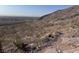 Desert hillside vista featuring a clear sky above sparse vegetation, with the city visible in the distance at 10776 Maltese Falcon Ave, Las Vegas, NV 89129