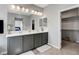 Elegant bathroom features double vanity and access to a walk-in closet at 15 Santo Mio Ct, Henderson, NV 89011