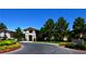Elegant banquet facility featuring manicured landscaping, lush greenery, and a private entrance at 2188 Cumberland Hill Dr, Henderson, NV 89052