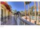 Charming patio overlooking pool and lush landscaping, perfect for relaxing or entertaining at 220 E Flamingo Rd # 317, Las Vegas, NV 89169