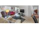 Inviting living area with comfortable seating and a modern entertainment setup, ideal for relaxation at 270 E Flamingo Rd # 106, Las Vegas, NV 89169
