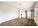 Neutral bedroom featuring plush carpeting, bright windows and closet space at 3135 La Mesa Dr, Henderson, NV 89014