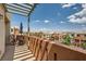 Spacious balcony offers panoramic views of the city skyline and surrounding landscape at 63 E Agate Ave # 509, Las Vegas, NV 89123