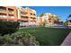 Well-maintained community green space with lush lawns and beautiful landscaping at 63 E Agate Ave # 509, Las Vegas, NV 89123