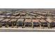 Neighborhood aerial view with sidewalks and desert landscaping at 835 Aurelie Ridge St, Henderson, NV 89011