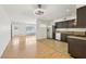 The kitchen seamlessly connects with the dining area, creating an inviting and open space at 882 Westminster Ave, Las Vegas, NV 89119