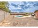 Spacious backyard with a refreshing swimming pool, surrounded by ample space for relaxation and entertainment at 1004 Woodside Ct, Henderson, NV 89015