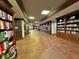 Long library with bookshelves and book-lined walls at the community center at 10305 Snyder Ave, Las Vegas, NV 89134
