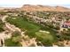 Aerial view of the home's location near the golf course and mountain views at 11453 Glowing Sunset Ln, Las Vegas, NV 89135