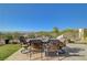 Outdoor patio seating area is perfect for entertaining or relaxing with a view at 16 Mallard Creek Trl, Henderson, NV 89052