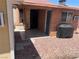 Backyard view of an extended patio cover and BBQ at 2362 Sierra Sunrise St, Las Vegas, NV 89156
