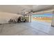 Spacious garage with room for multiple vehicles offering views of the distant mountains at 3580 Prairie Ave, Pahrump, NV 89048