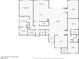 Detailed floor plan showcasing the layout of the house, including room dimensions and locations at 5801 Exbury Gardens Ct, Las Vegas, NV 89118