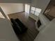 Stylish living room with fireplace, wood floors, and sliding glass doors at 6250 W Flamingo Rd # 88, Las Vegas, NV 89103