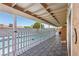 Inviting covered patio with a view of the pool and backyard at 667 Del Prado Dr, Boulder City, NV 89005