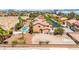 Aerial view of a home featuring a private pool and a large backyard at 7794 River Mist Ct, Las Vegas, NV 89113
