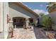 Inviting covered patio with a dining area, perfect for outdoor entertaining at 800 Antonio Dr, Las Vegas, NV 89107
