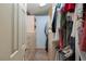 Organized walk-in closet with custom shelving and storage for clothing and accessories at 800 Antonio Dr, Las Vegas, NV 89107