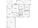 Layout of a home with labeled rooms including living room, bedrooms, kitchen, and garage at 813 Cherry Dr, Henderson, NV 89002