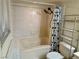 Bright bathroom featuring a tub-shower combination and updated fixtures, designed for comfort and practicality at 1409 Santa Margarita St # B, Las Vegas, NV 89146