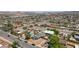 Wide aerial view of the neighborhood with mountain views at 1832 Merze Ave, Henderson, NV 89011