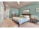 Bedroom with a ceiling fan and a comfortable bed at 2102 Rhonda Ter, Henderson, NV 89074