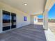 An outdoor patio with views of the mountains and desert landscaping at 2150 S Manzanita Dr, Pahrump, NV 89048